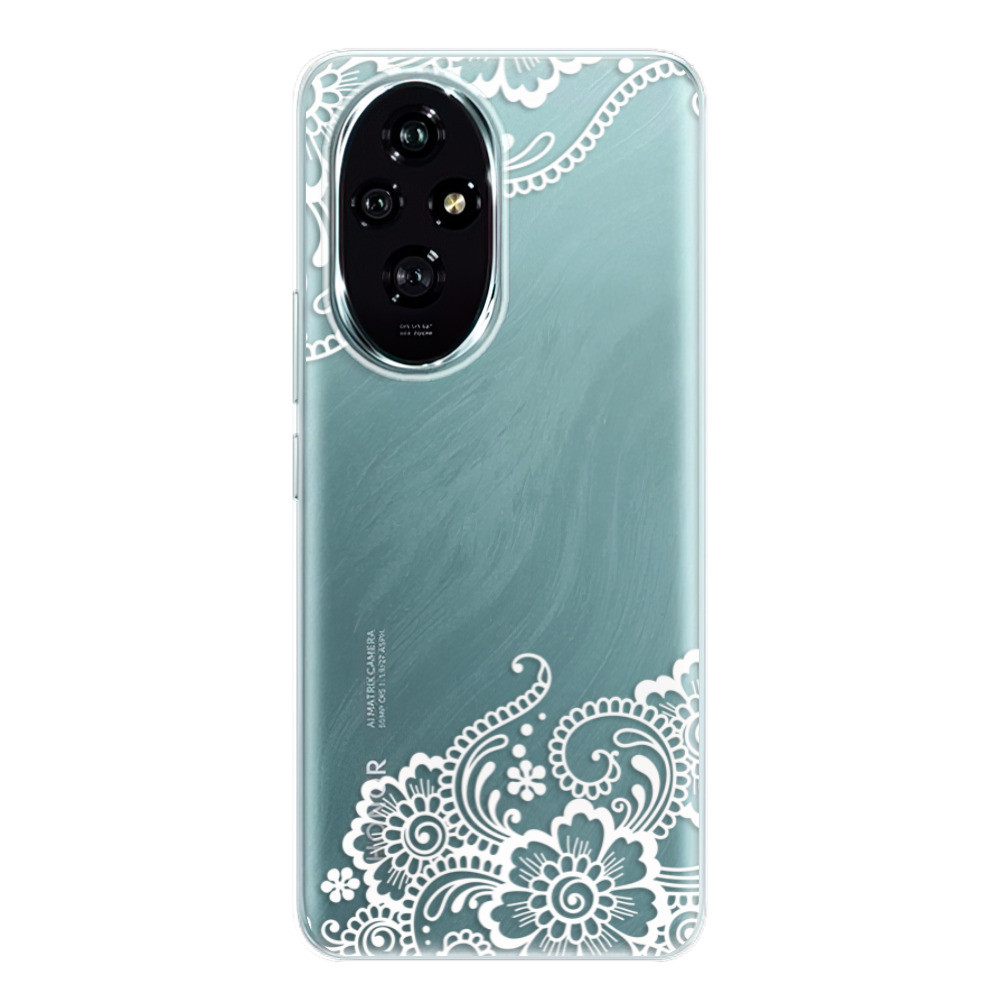 Odolné silikónové puzdro iSaprio - White Lace 02 - Honor 200