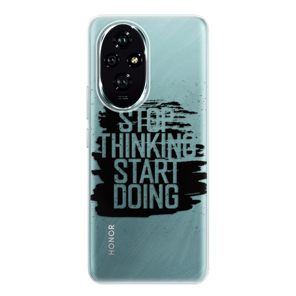 Odolné silikónové puzdro iSaprio - Start Doing - black - Honor 200