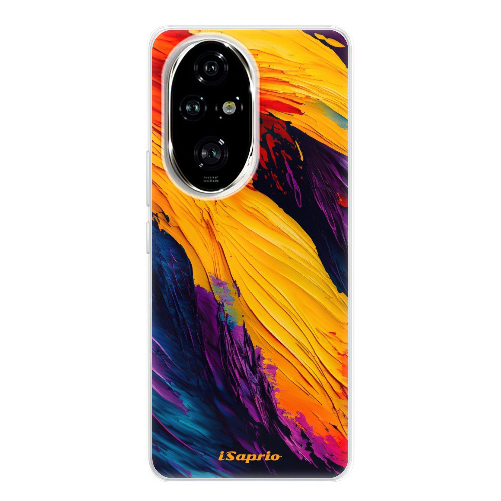 Odolné silikónové puzdro iSaprio - Orange Paint - Honor 200 Pro