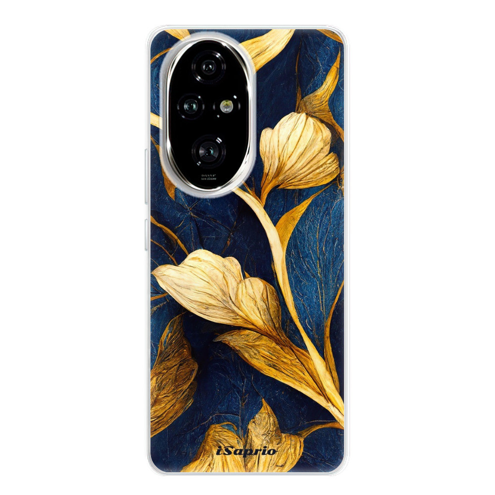 Odolné silikónové puzdro iSaprio - Gold Leaves - Honor 200 Pro