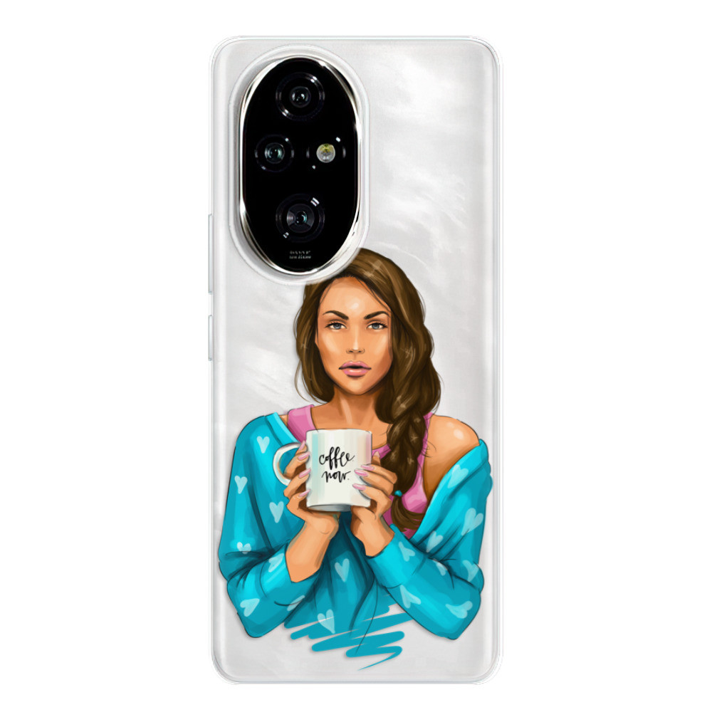 Odolné silikónové puzdro iSaprio - Coffe Now - Brunette - Honor 200 Pro
