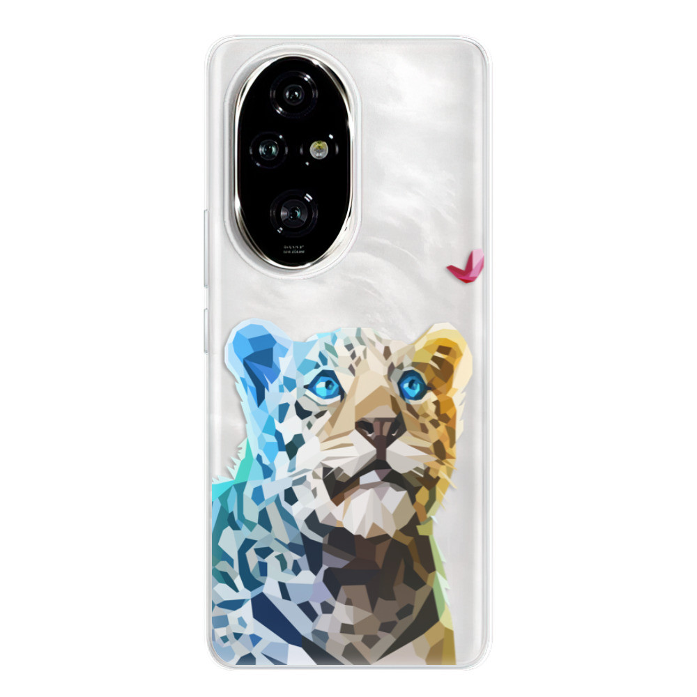 Odolné silikónové puzdro iSaprio - Leopard With Butterfly - Honor 200 Pro