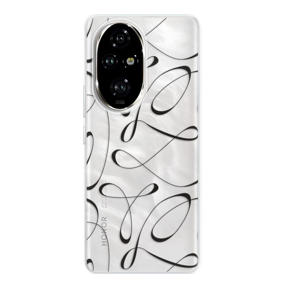 Odolné silikónové puzdro iSaprio - Fancy - black - Honor 200 Pro
