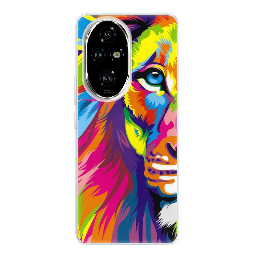 Odolné silikónové puzdro iSaprio - Rainbow Lion - Honor 200 Pro