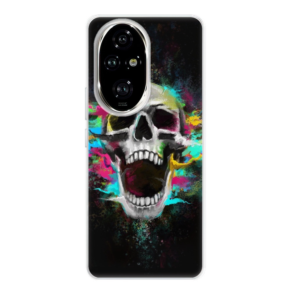 Odolné silikónové puzdro iSaprio - Skull in Colors - Honor 200 Pro