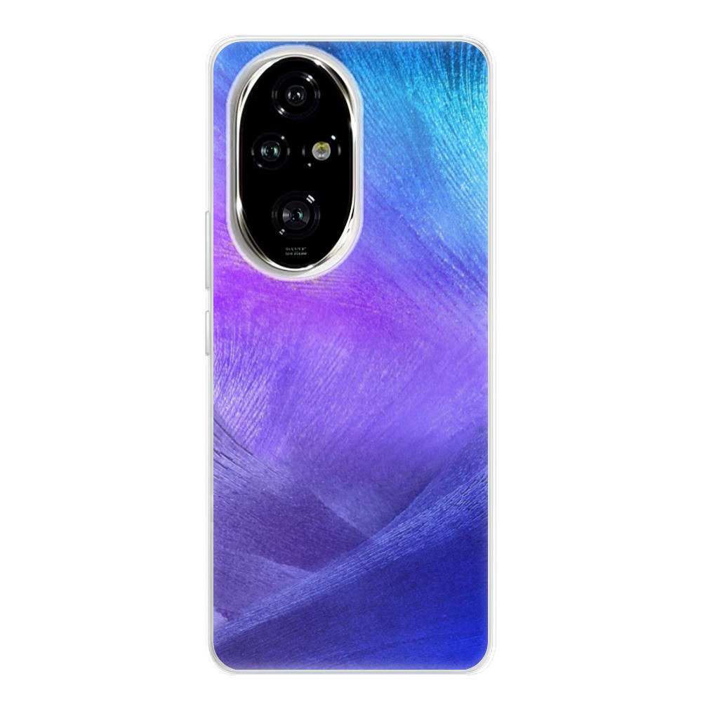 Odolné silikónové puzdro iSaprio - Purple Feathers - Honor 200 Pro