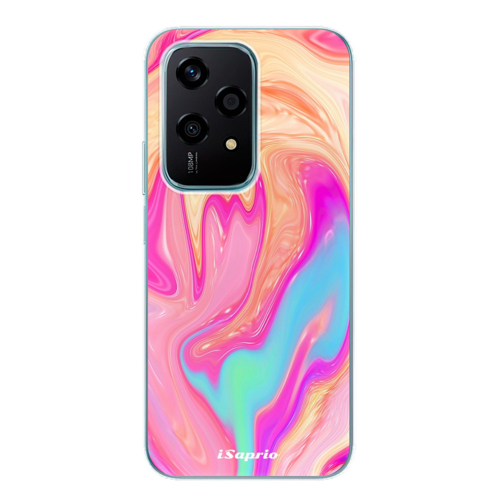 Odolné silikónové puzdro iSaprio - Orange Liquid - Honor 200 Lite