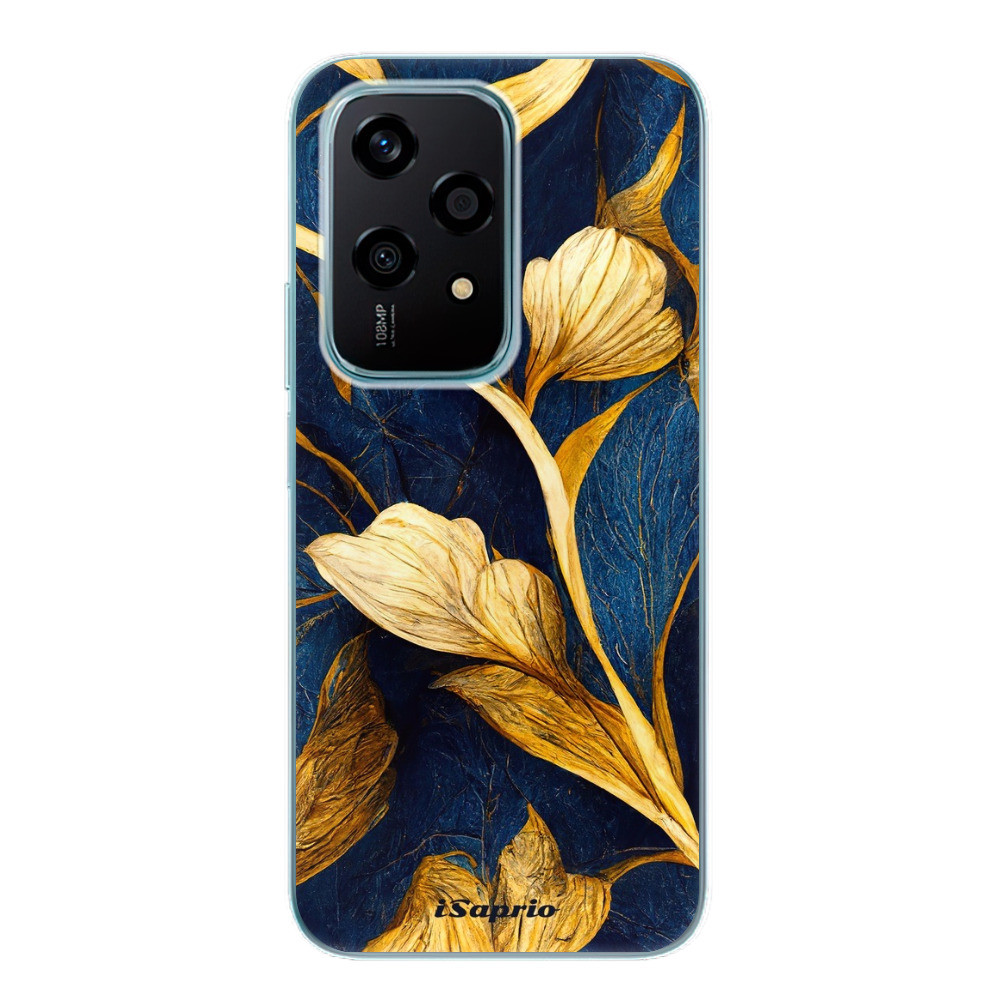 Odolné silikónové puzdro iSaprio - Gold Leaves - Honor 200 Lite