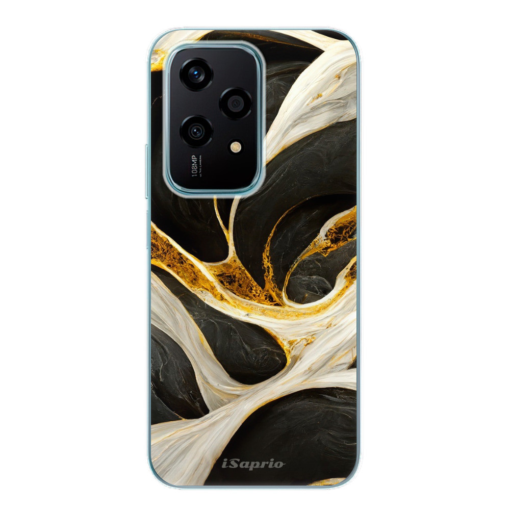 Odolné silikónové puzdro iSaprio - Black and Gold - Honor 200 Lite