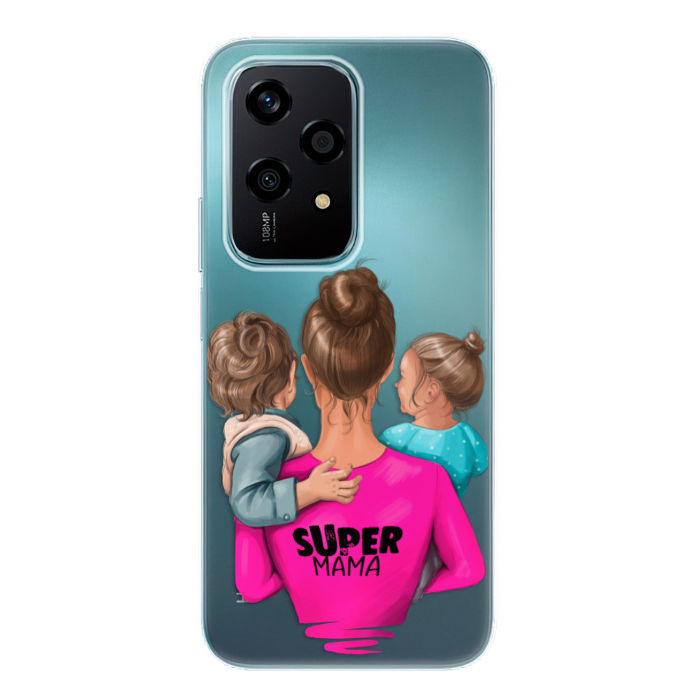 Odolné silikónové puzdro iSaprio - Super Mama - Boy and Girl - Honor 200 Lite