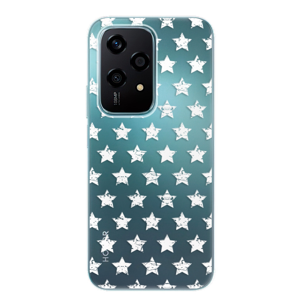 Odolné silikónové puzdro iSaprio - Stars Pattern - white - Honor 200 Lite