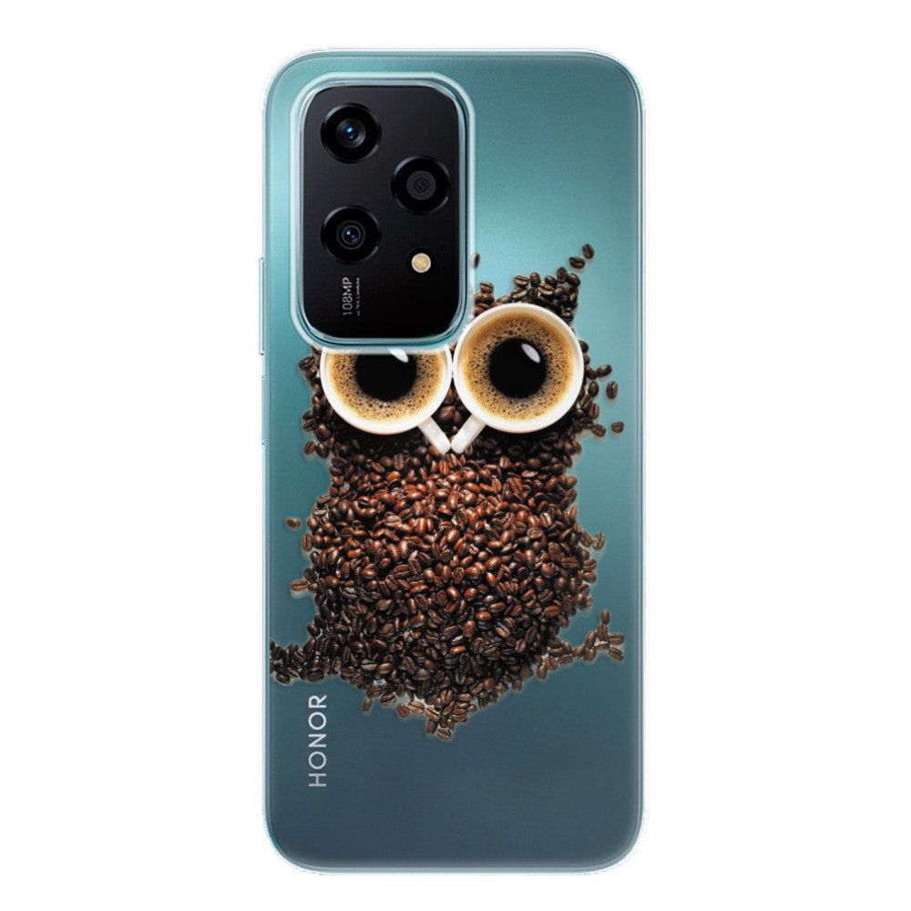 Odolné silikónové puzdro iSaprio - Owl And Coffee - Honor 200 Lite
