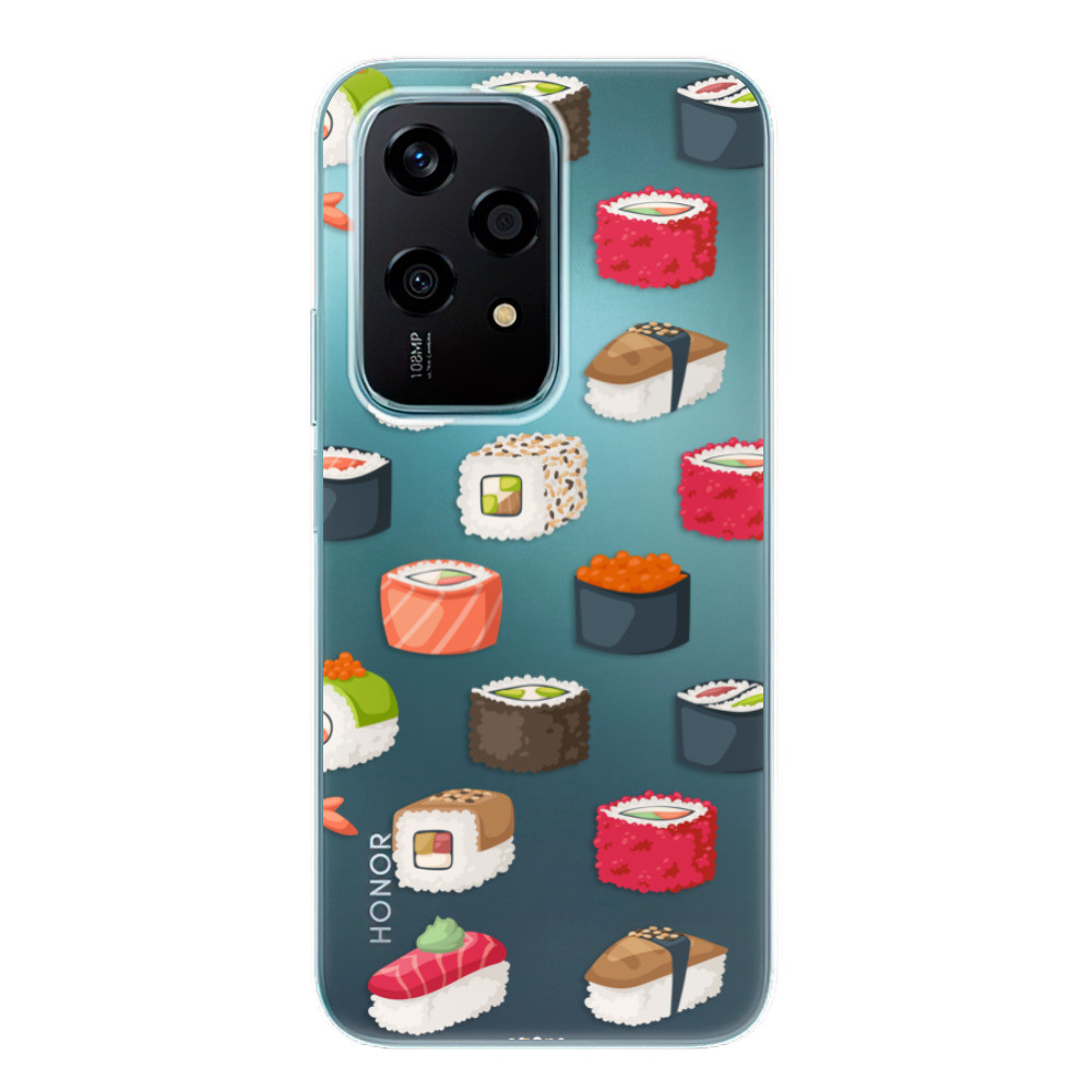 Odolné silikónové puzdro iSaprio - Sushi Pattern - Honor 200 Lite