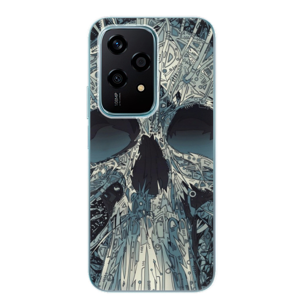 Odolné silikónové puzdro iSaprio - Abstract Skull - Honor 200 Lite