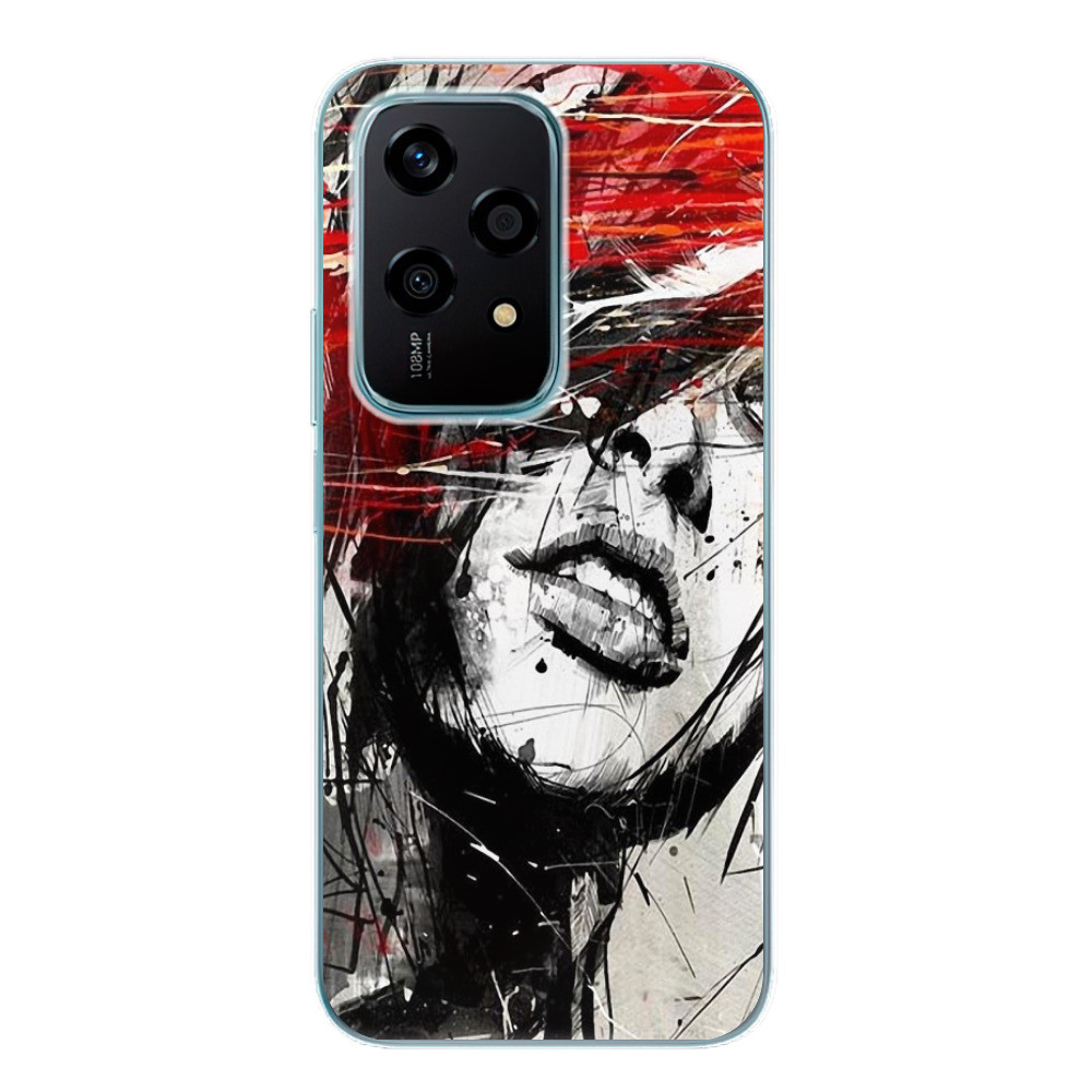 Odolné silikónové puzdro iSaprio - Sketch Face - Honor 200 Lite