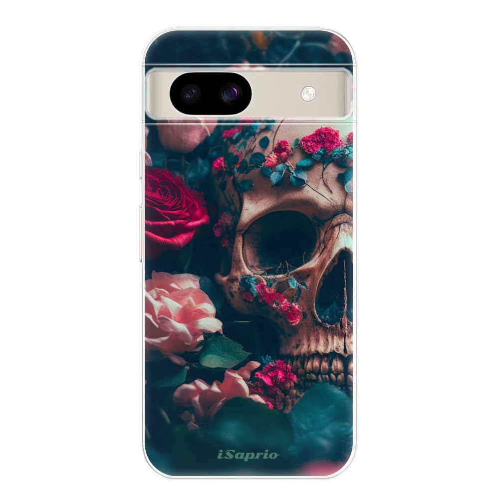 Odolné silikónové puzdro iSaprio - Skull in Roses - Google Pixel 8a