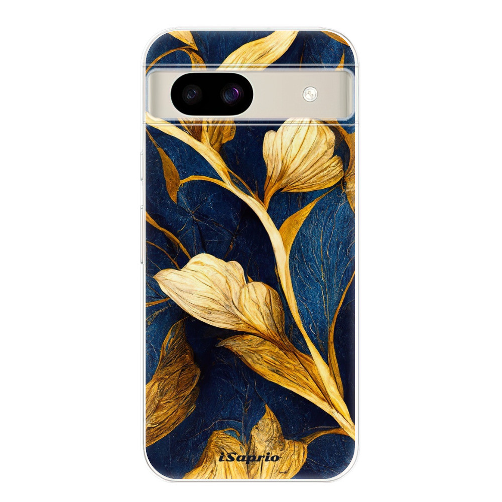 Odolné silikónové puzdro iSaprio - Gold Leaves - Google Pixel 8a