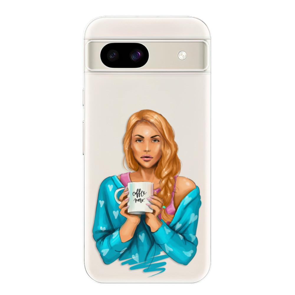 Odolné silikónové puzdro iSaprio - Coffe Now - Redhead - Google Pixel 8a