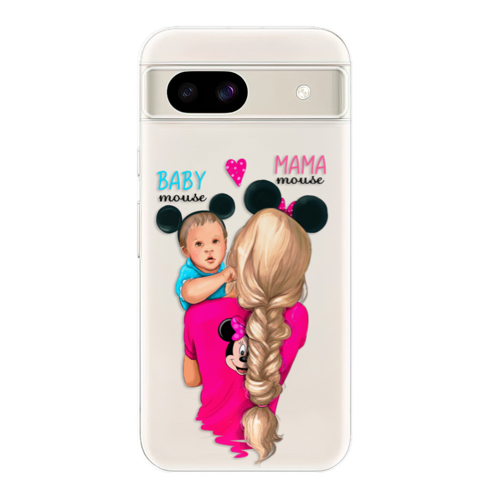 Odolné silikónové puzdro iSaprio - Mama Mouse Blonde and Boy - Google Pixel 8a