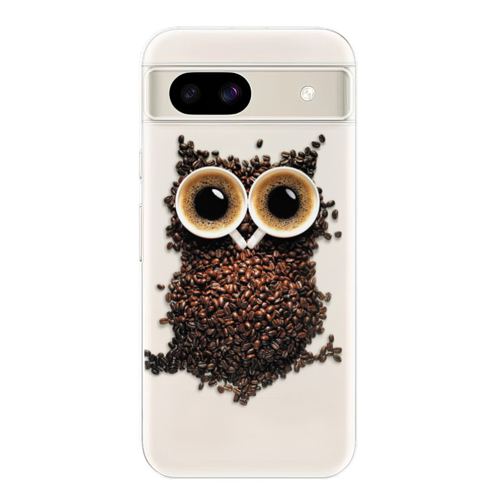 Odolné silikónové puzdro iSaprio - Owl And Coffee - Google Pixel 8a