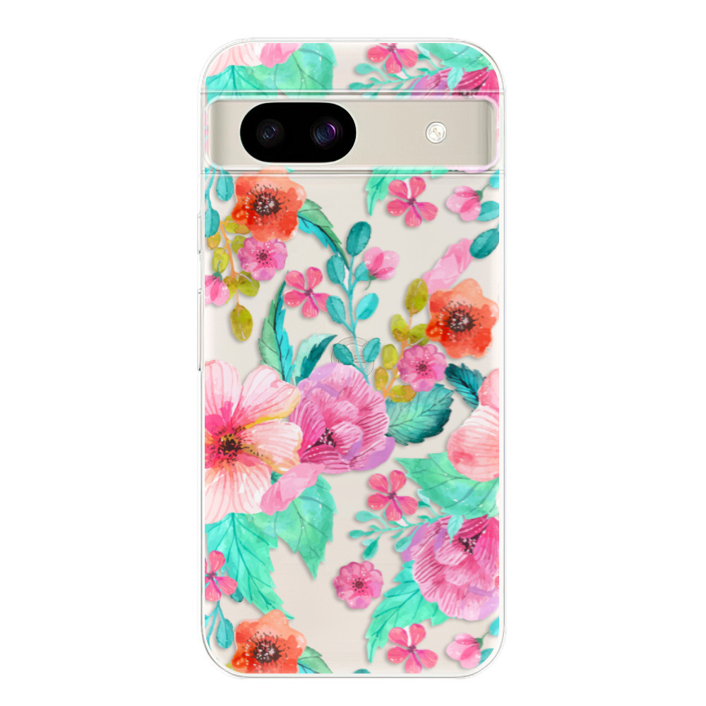 Odolné silikónové puzdro iSaprio - Flower Pattern 01 - Google Pixel 8a