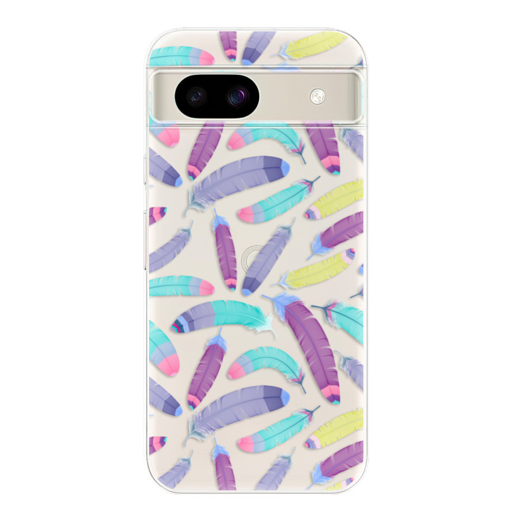 Odolné silikónové puzdro iSaprio - Feather Pattern 01 - Google Pixel 8a