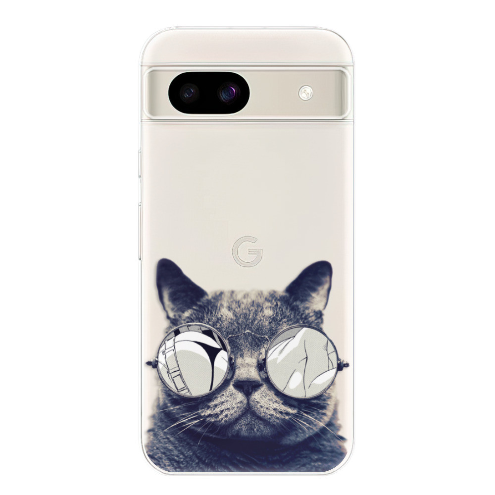Odolné silikónové puzdro iSaprio - Crazy Cat 01 - Google Pixel 8a