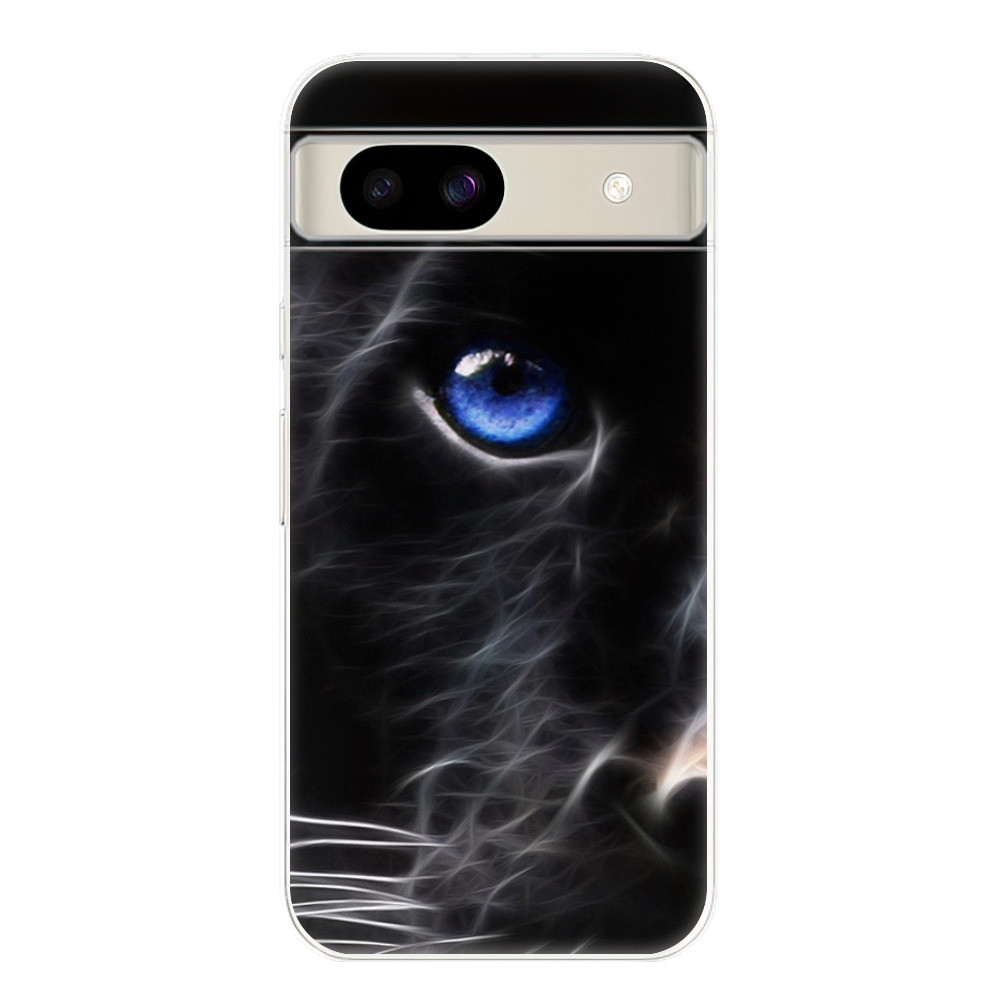 Odolné silikónové puzdro iSaprio - Black Puma - Google Pixel 8a