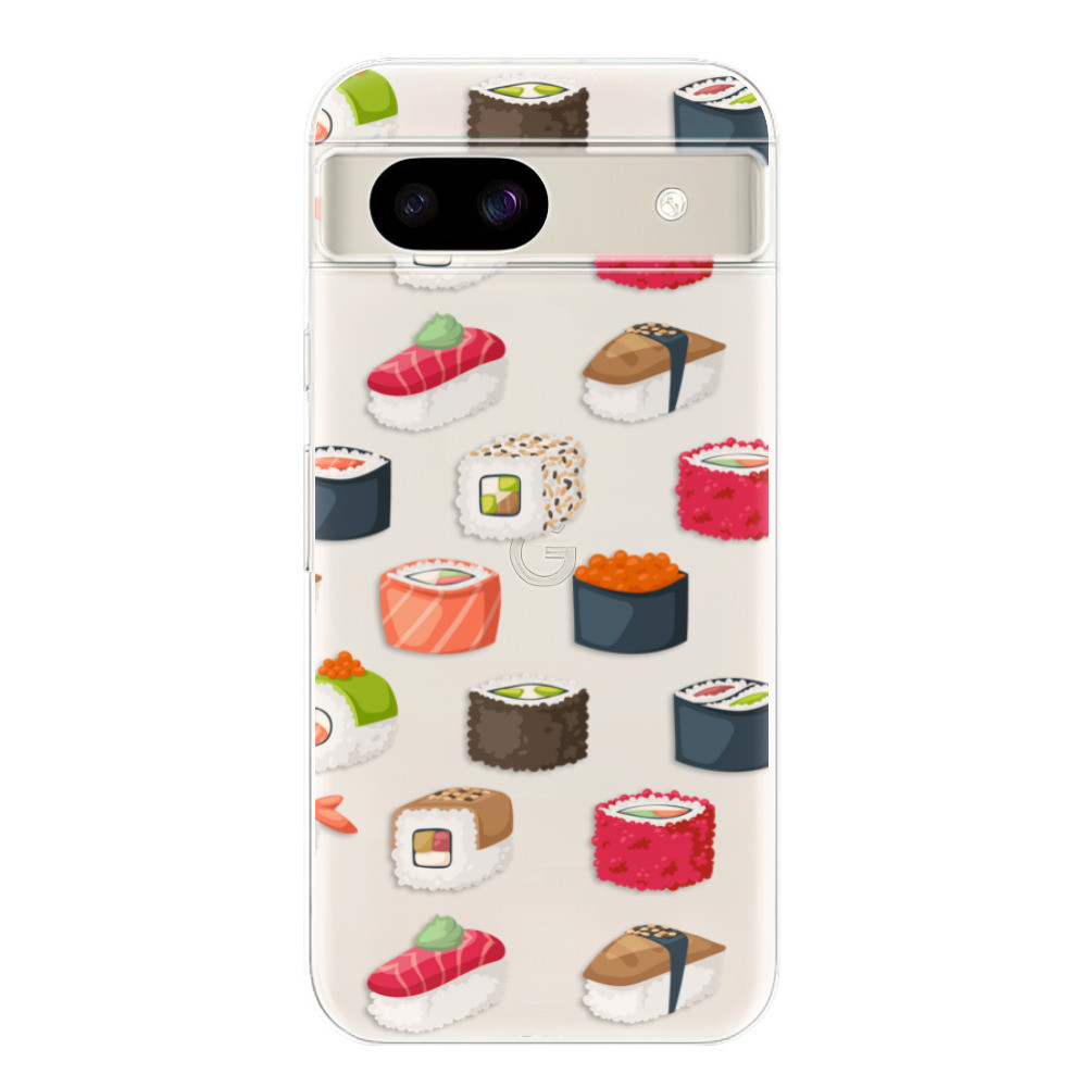 Odolné silikónové puzdro iSaprio - Sushi Pattern - Google Pixel 8a