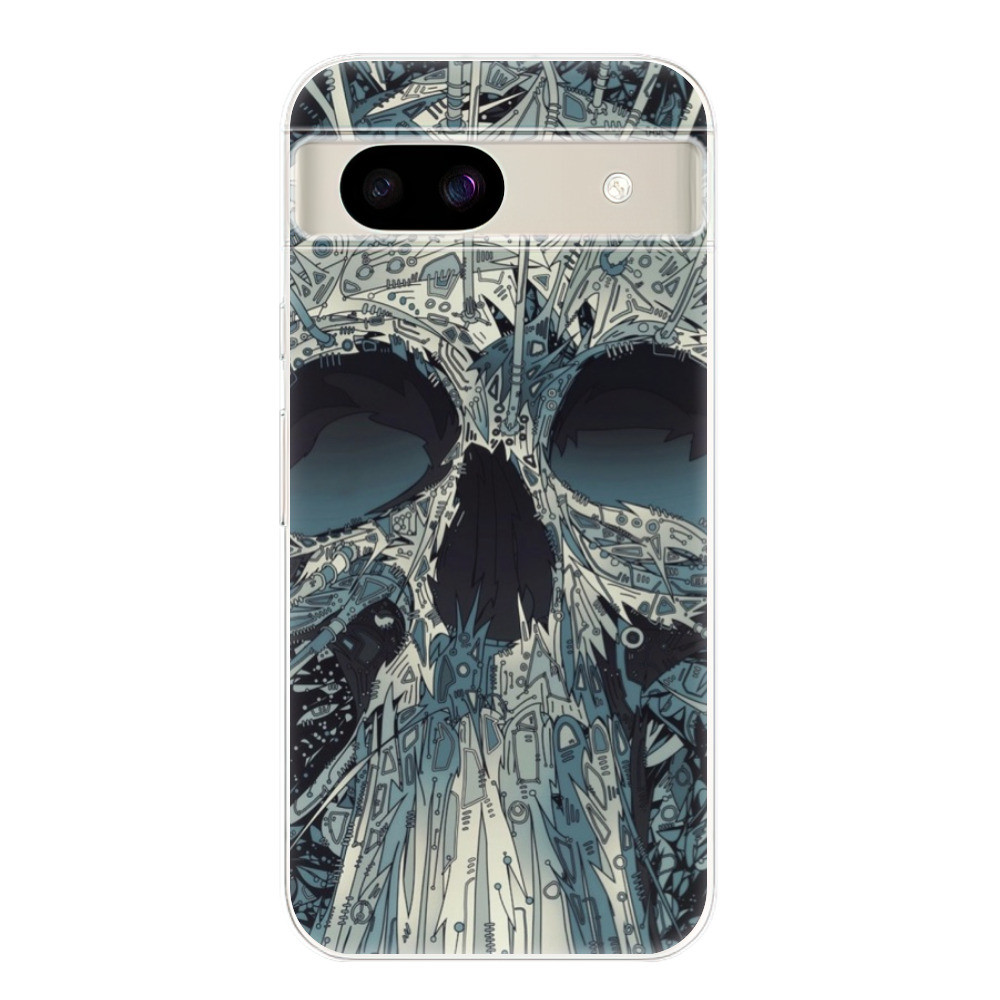 Odolné silikónové puzdro iSaprio - Abstract Skull - Google Pixel 8a
