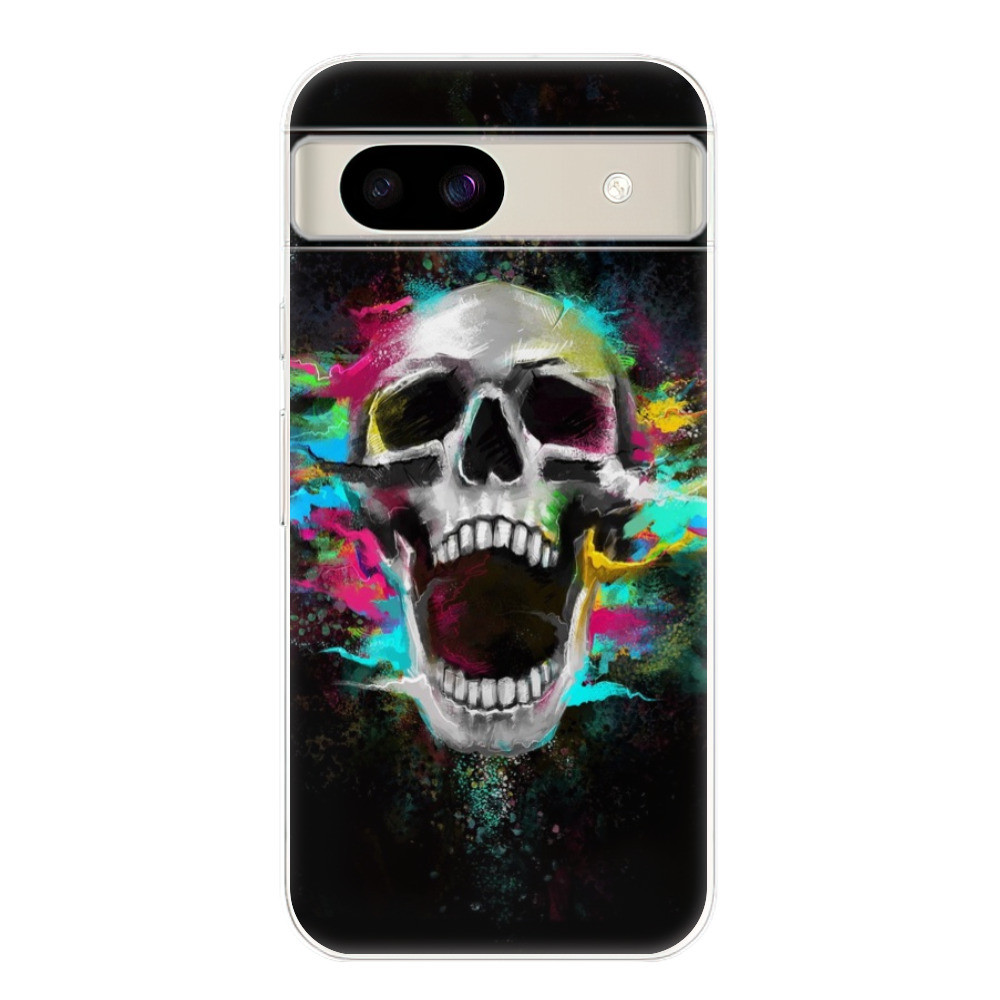 Odolné silikónové puzdro iSaprio - Skull in Colors - Google Pixel 8a