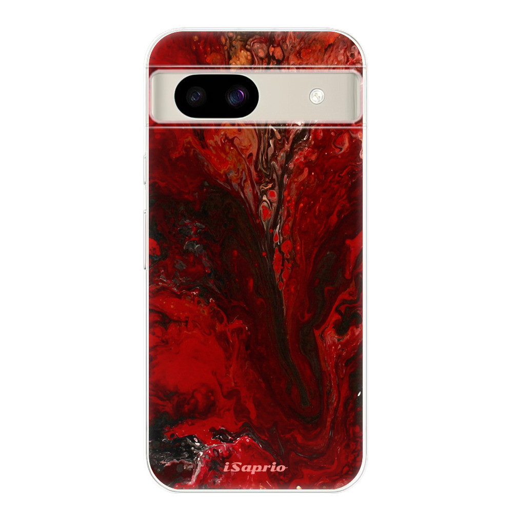 Odolné silikónové puzdro iSaprio - RedMarble 17 - Google Pixel 8a