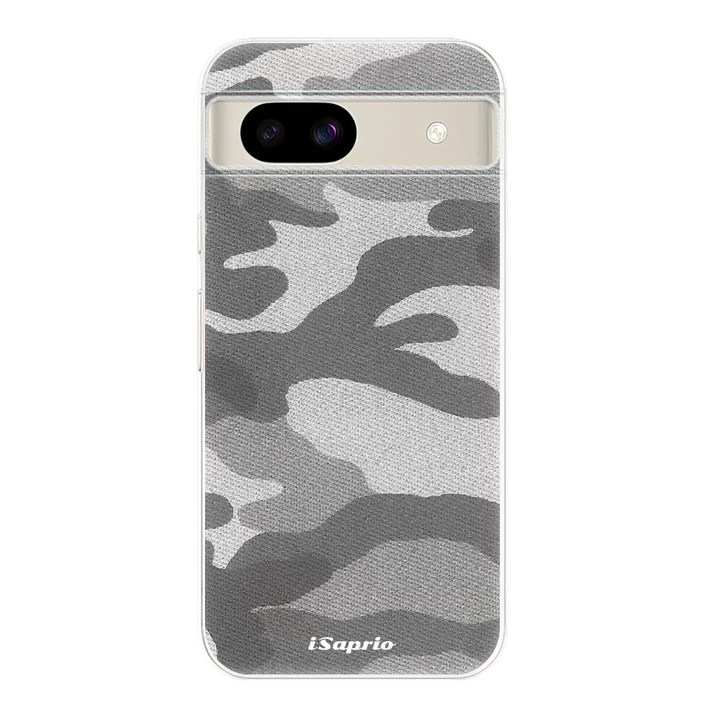 Odolné silikónové puzdro iSaprio - Gray Camuflage 02 - Google Pixel 8a