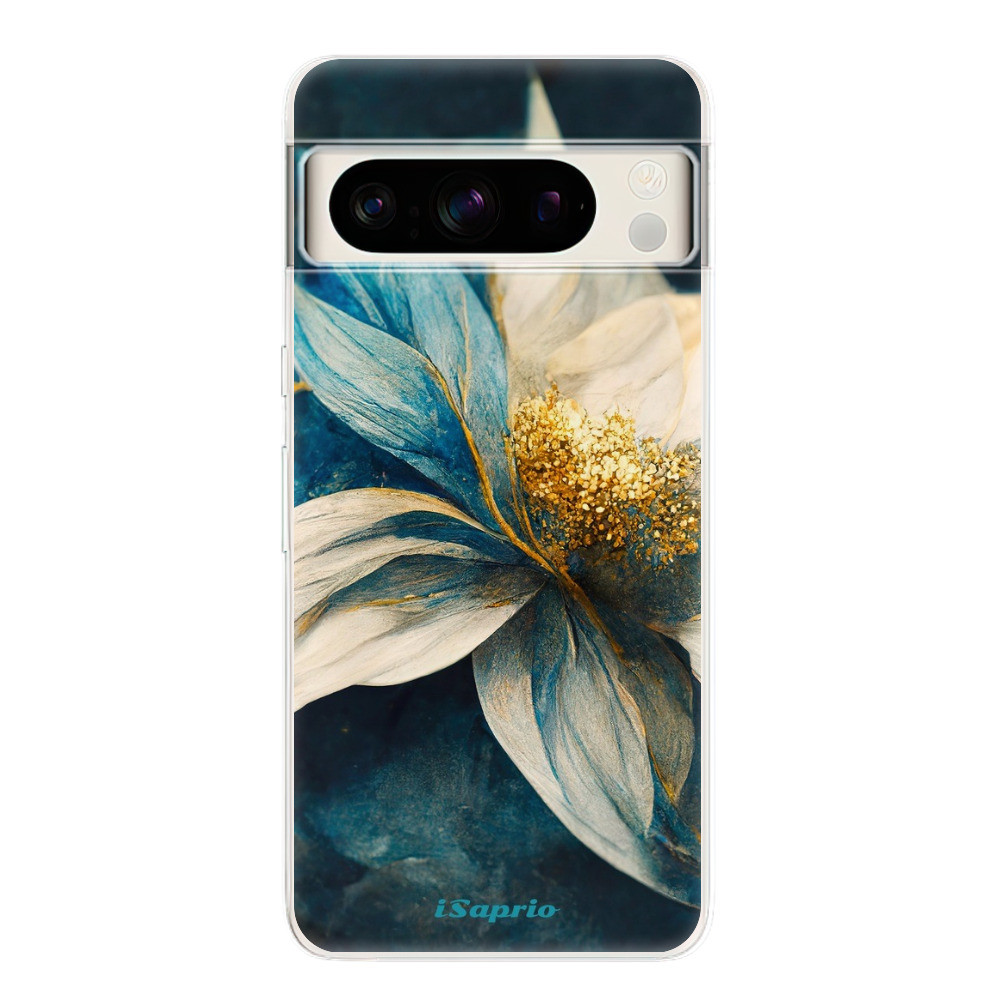 Odolné silikónové puzdro iSaprio - Blue Petals - Google Pixel 8 Pro