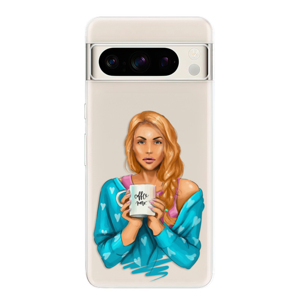 Odolné silikónové puzdro iSaprio - Coffe Now - Redhead - Google Pixel 8 Pro
