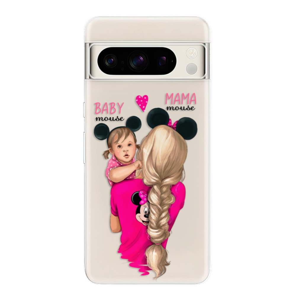Odolné silikónové puzdro iSaprio - Mama Mouse Blond and Girl - Google Pixel 8 Pro