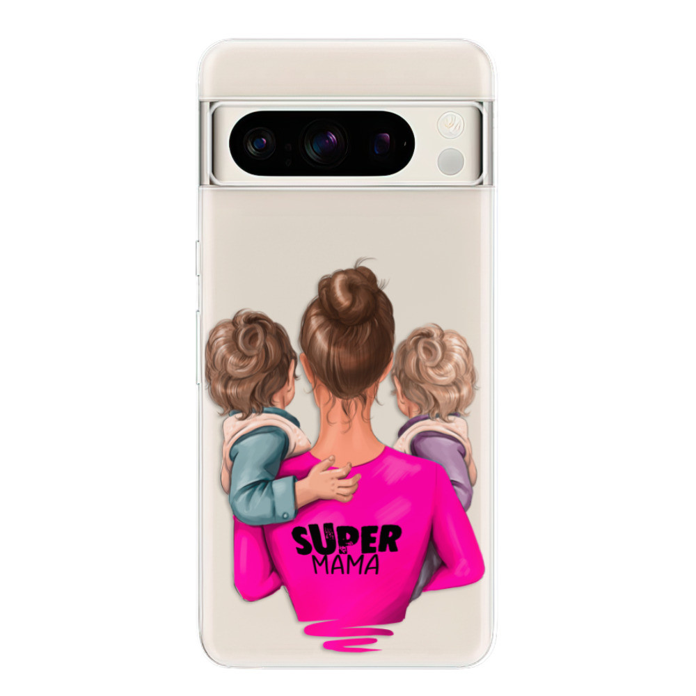 Odolné silikónové puzdro iSaprio - Super Mama - Two Boys - Google Pixel 8 Pro