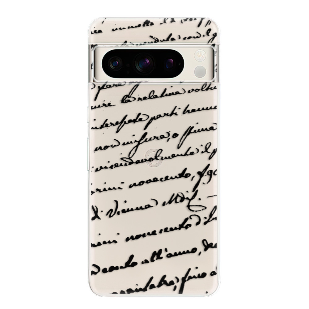 Odolné silikónové puzdro iSaprio - Handwriting 01 - black - Google Pixel 8 Pro