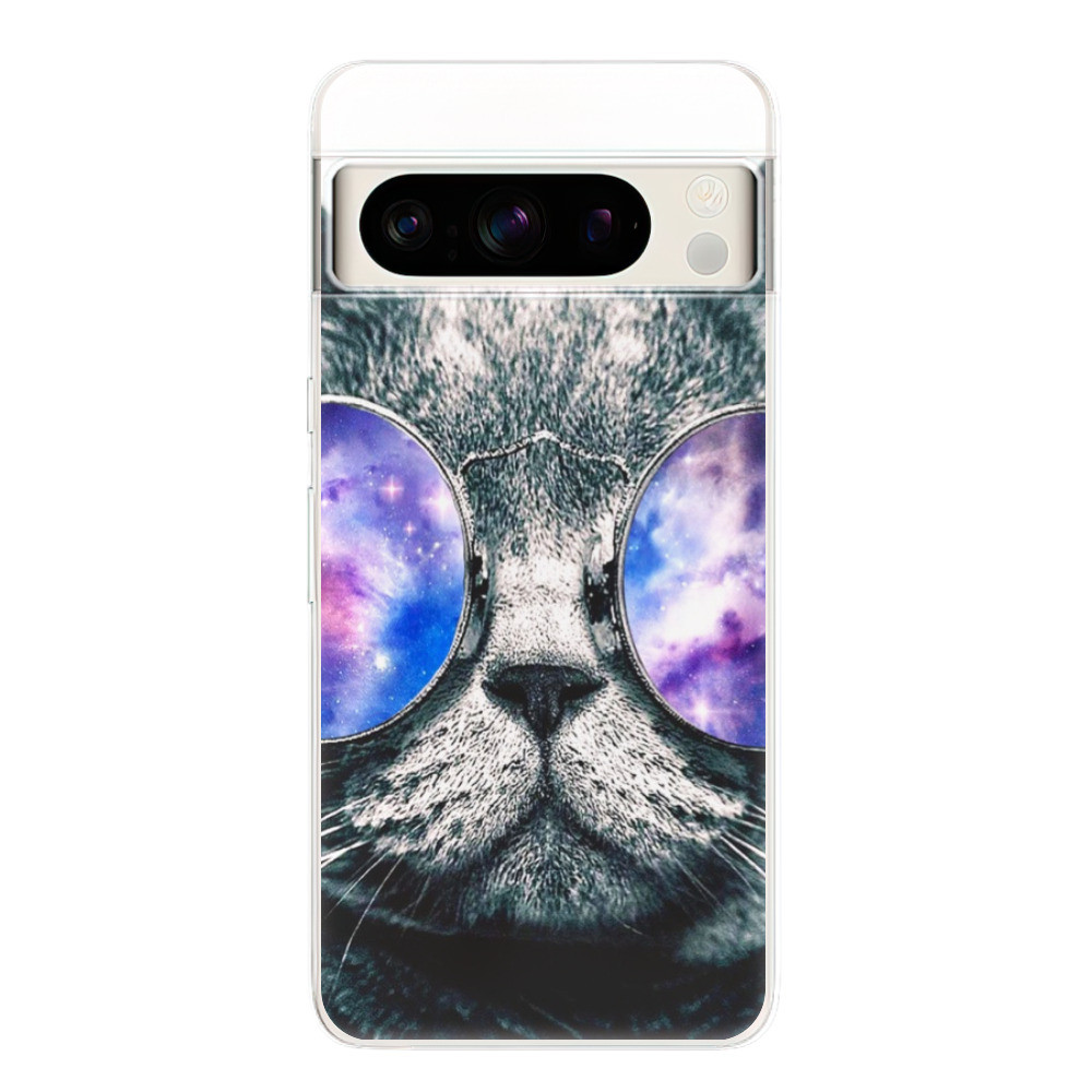 Odolné silikónové puzdro iSaprio - Galaxy Cat - Google Pixel 8 Pro