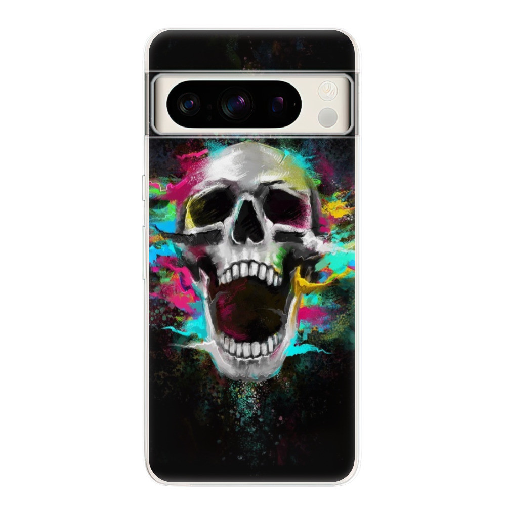 Odolné silikónové puzdro iSaprio - Skull in Colors - Google Pixel 8 Pro
