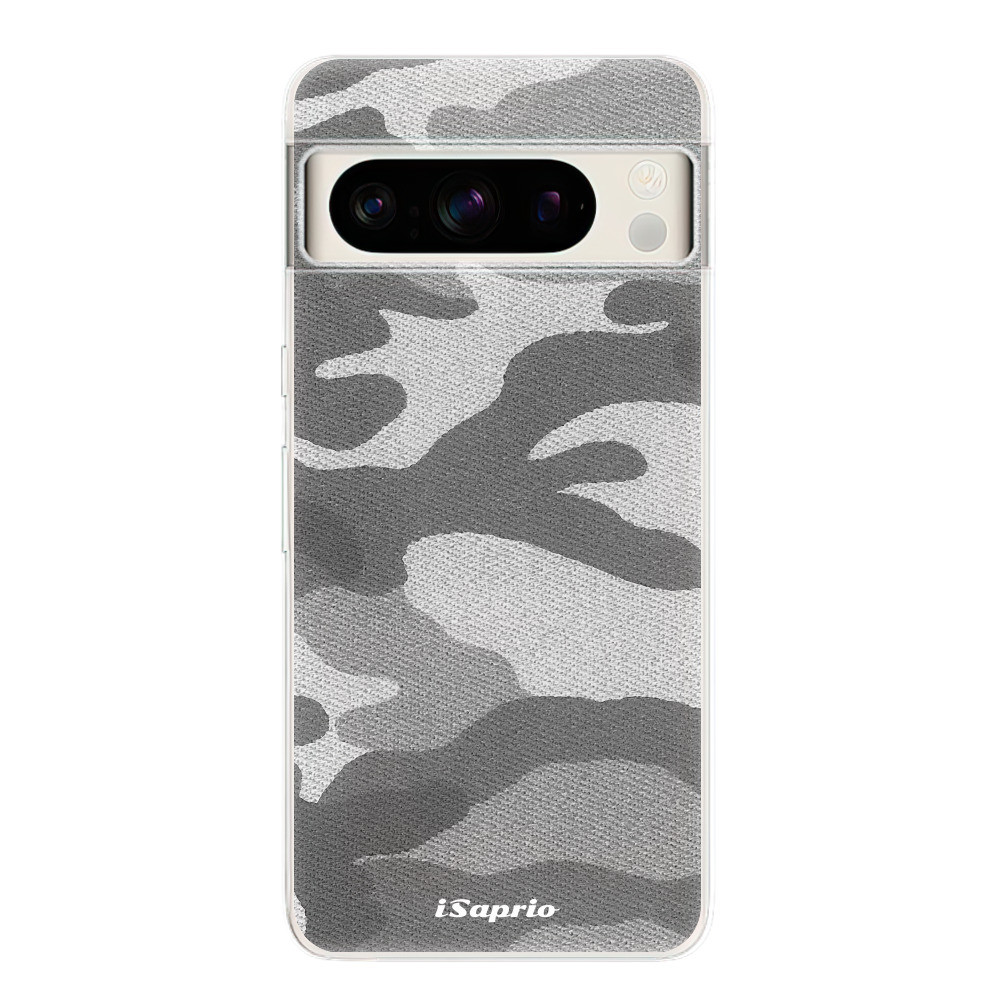 Odolné silikónové puzdro iSaprio - Gray Camuflage 02 - Google Pixel 8 Pro