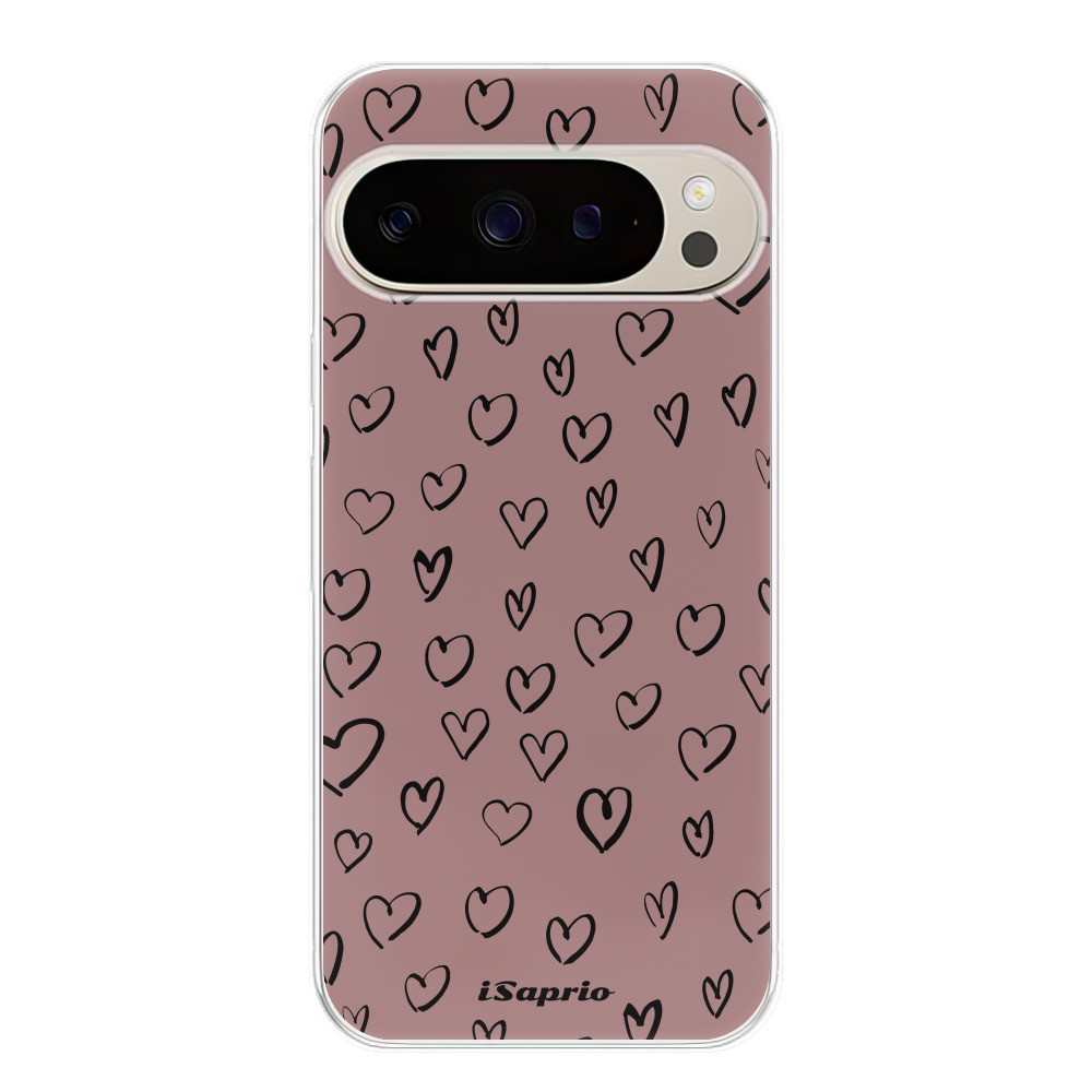 Odolné silikónové puzdro iSaprio - Heart Dark - Google Pixel 9 / 9 Pro