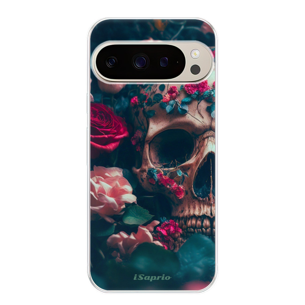 Odolné silikónové puzdro iSaprio - Skull in Roses - Google Pixel 9 / 9 Pro