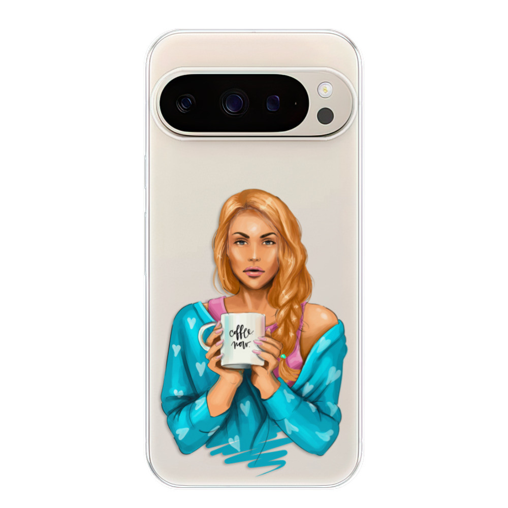 Odolné silikónové puzdro iSaprio - Coffe Now - Redhead - Google Pixel 9 / 9 Pro