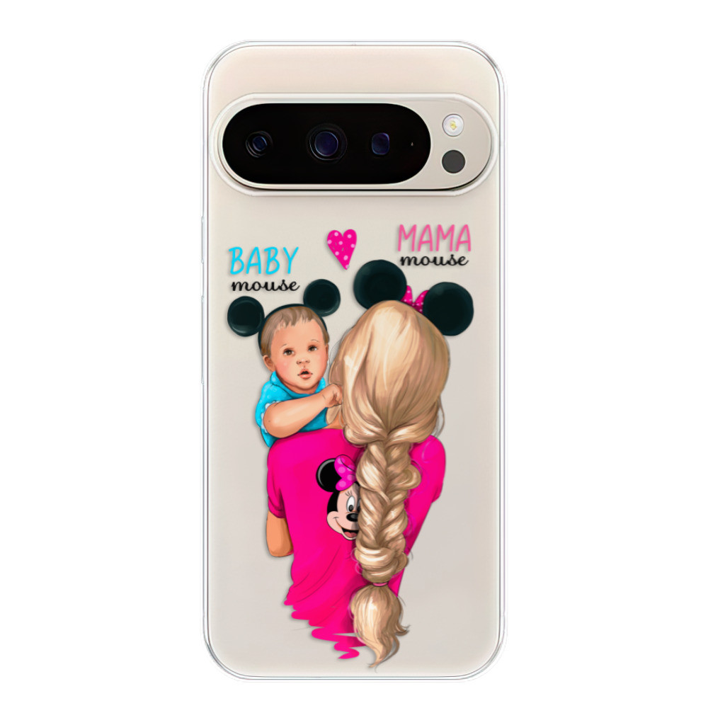 Odolné silikónové puzdro iSaprio - Mama Mouse Blonde and Boy - Google Pixel 9 / 9 Pro