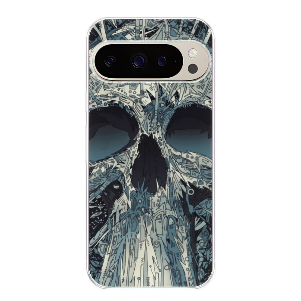 Odolné silikónové puzdro iSaprio - Abstract Skull - Google Pixel 9 / 9 Pro