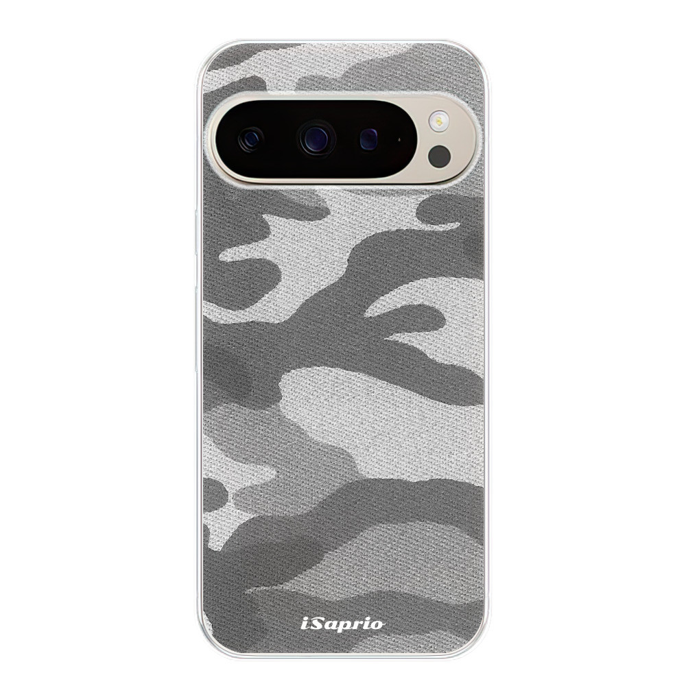 Odolné silikónové puzdro iSaprio - Gray Camuflage 02 - Google Pixel 9 / 9 Pro