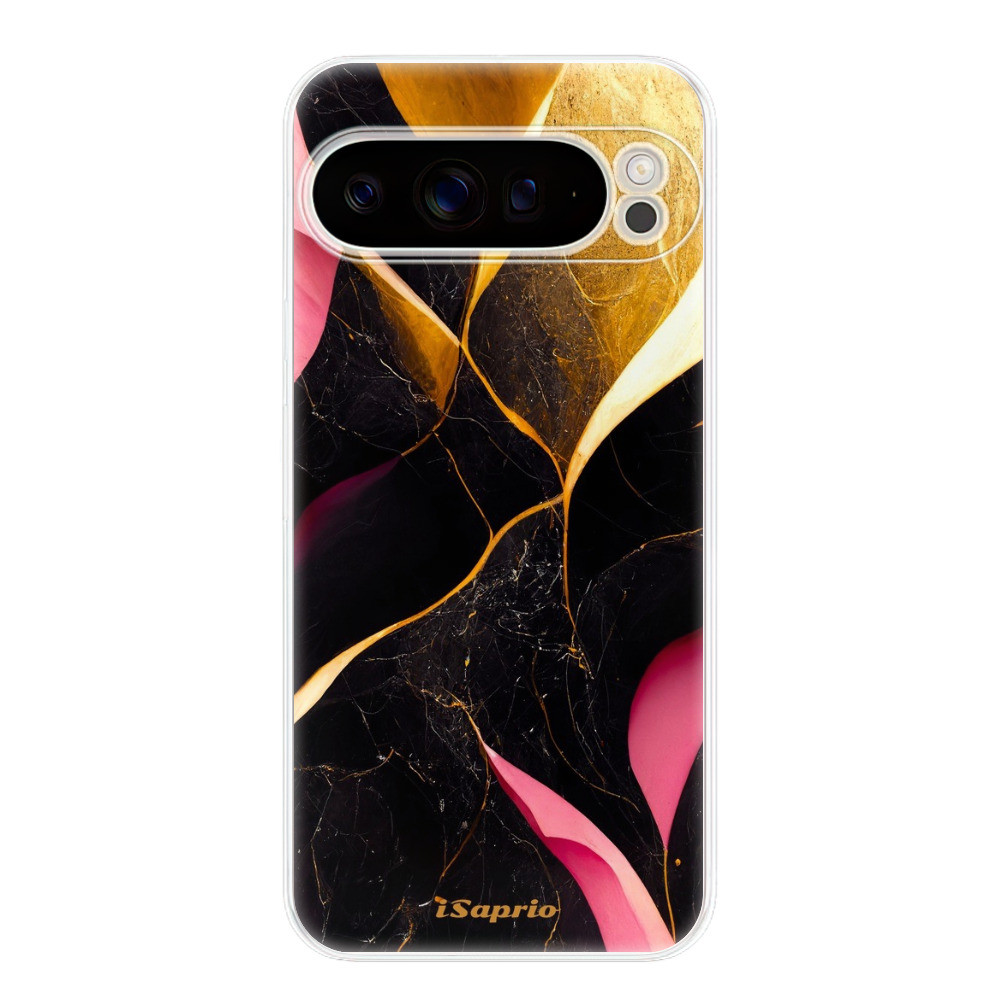 Odolné silikónové puzdro iSaprio - Gold Pink Marble - Google Pixel 9 Pro XL