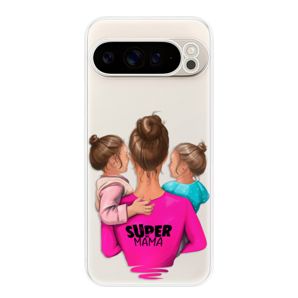 Odolné silikónové puzdro iSaprio - Super Mama - Two Girls - Google Pixel 9 Pro XL