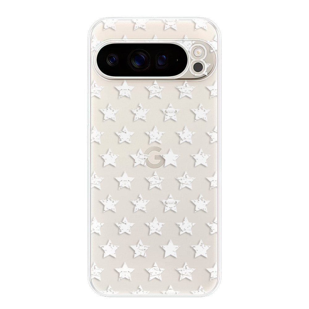Odolné silikónové puzdro iSaprio - Stars Pattern - white - Google Pixel 9 Pro XL